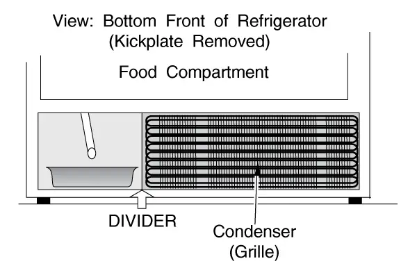 Refrigerator Bottom-Mounted Condenser